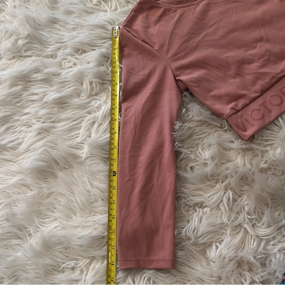 Victoria's Secret Dusty Rose Long Sleeve Crop Top - Picture 4 of 6